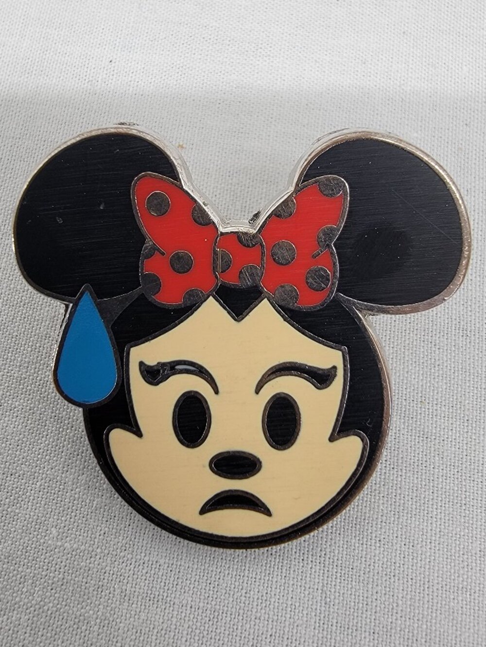 DISNEY Pin Trading ~ Minnie Mouse ~ Emoji Blitz/Nervous ~ Booster Pin ~ 2017